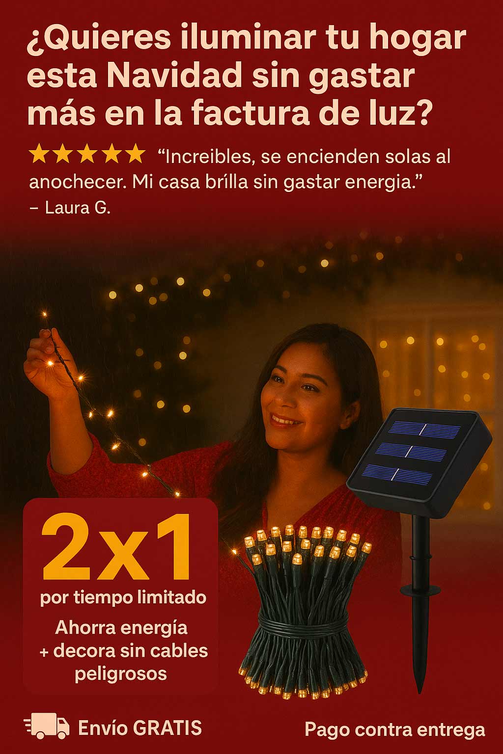 Promoción luces LED navideñas