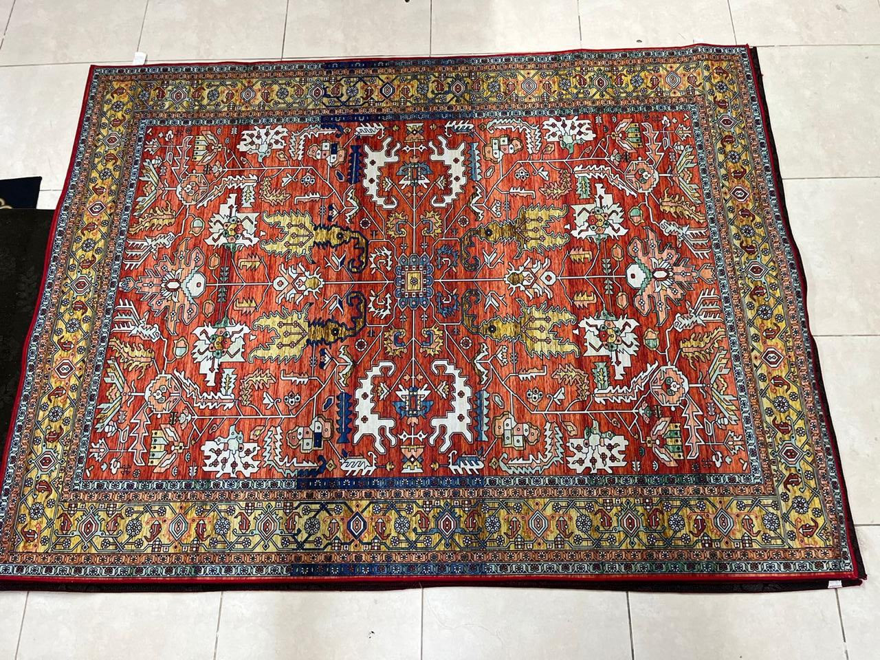 Tapete Vintage Persa Roja , alfombra, hogar moderno 150*200 cm