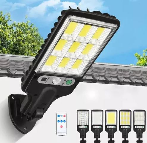 Lampara Solar Led Exterior Pared Sensor Movimiento Control