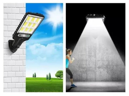 Lampara Solar Led Exterior Pared Sensor Movimiento Control