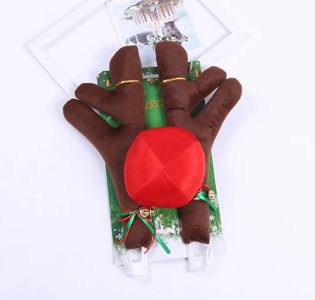 Renos  De Navidad Para Carro + Nariz