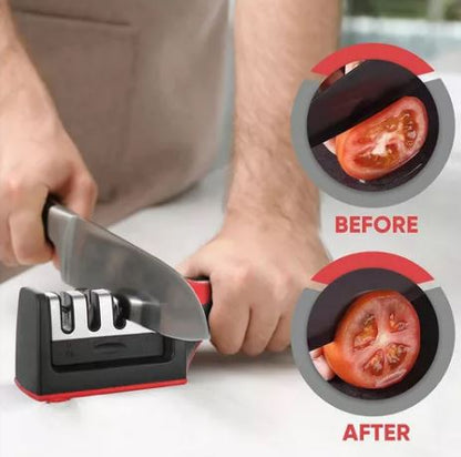 Afilador De Cuchillos Pro Multifuncional Mango Ergonómico