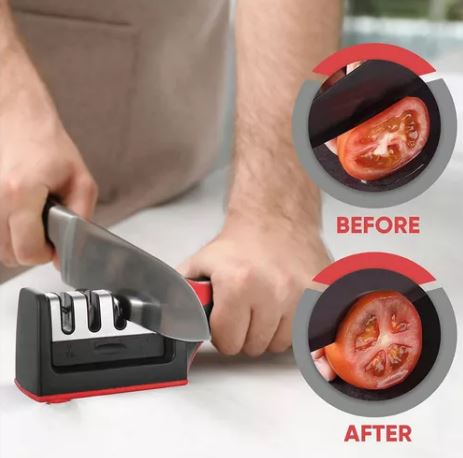 Afilador De Cuchillos Pro Multifuncional Mango Ergonómico