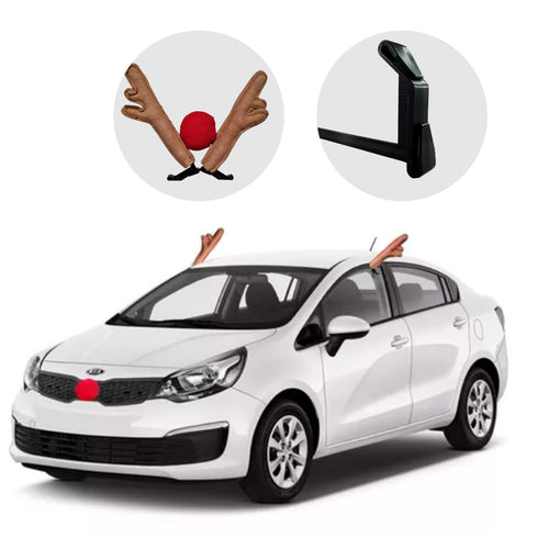 Renos  De Navidad Para Carro + Nariz