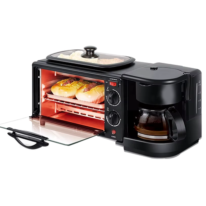 Horno 3 En 1 / Cafetera, Mini Horno y Parrilla