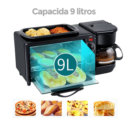 Horno 3 En 1 / Cafetera, Mini Horno y Parrilla