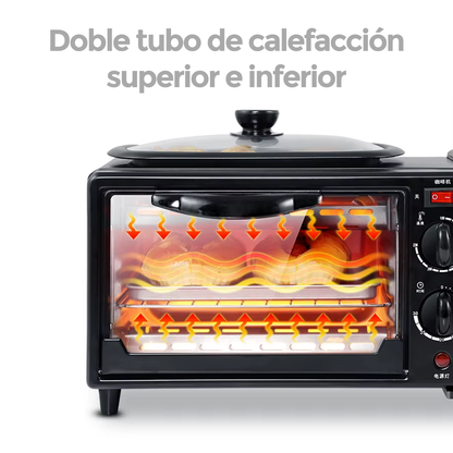 Horno 3 En 1 / Cafetera, Mini Horno y Parrilla