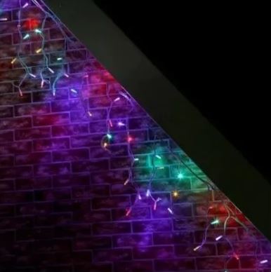 Luz Cortina Led 3m X 45 Cm 100 Led Luces De Navidad Navideña