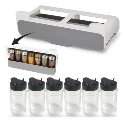 Organizador Plegable Especias Cocina X 6 Tarros