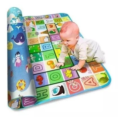 Tapete De Juego Grande Doble Faz Para Bebé 200x180 Cm Gateo